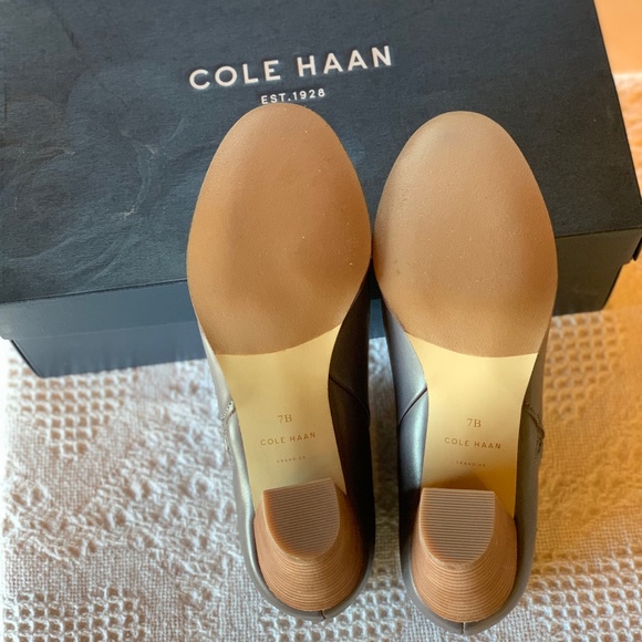 Cole Haan Davenport Leather Bootie Stormcloud Size 7 NIB - Picture 5 of 8